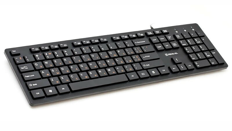 Клавіатура REAL-EL Comfort 7080 Ukr Black USB