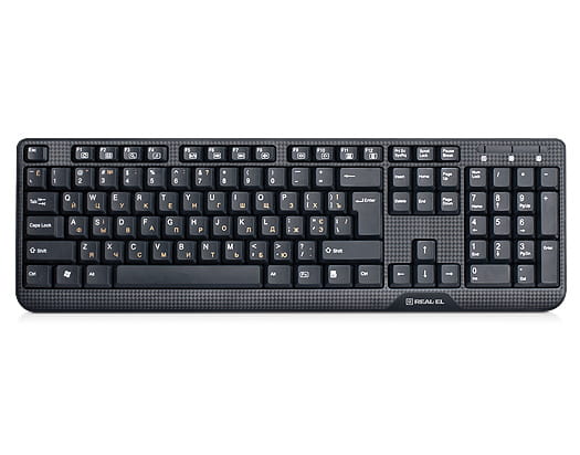 Клавиатура REAL-EL Standard 500 Ukr Black