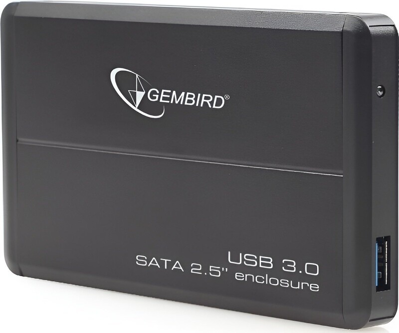 Внешний карман Gembird SATA HDD 2.5", USB 3.0, Black (EE2-U3S-2)