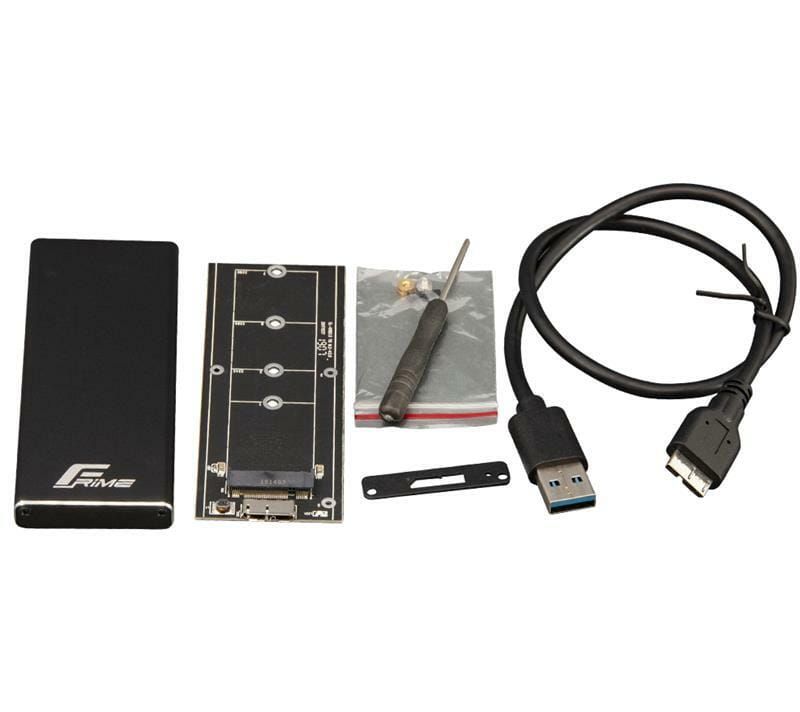 Зовнішня кишеня Frime SSD M.2, USB 3.0, Metal, Black (FHE200.M2U30)