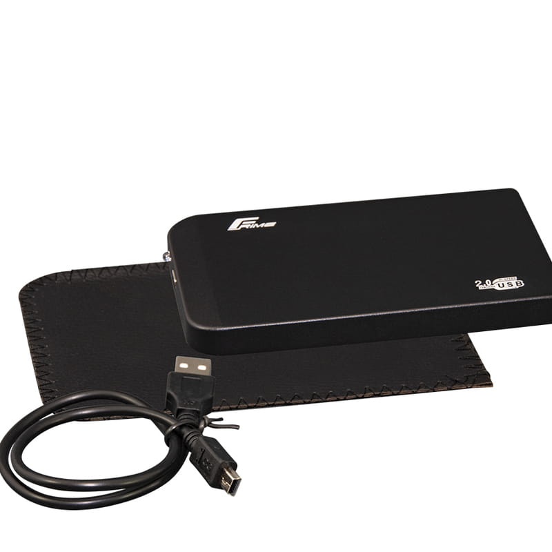 Внешний карман Frime SATA HDD/SSD 2.5", USB 2.0, Metal, Black (FHE60.25U20)