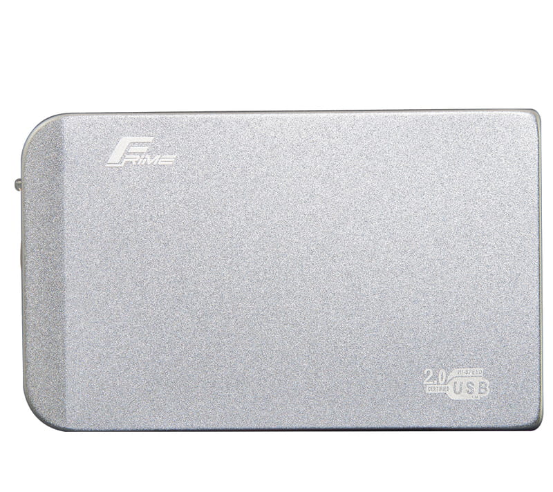 Внешний карман Frime SATA HDD/SSD 2.5", USB 2.0, Metal, Silver (FHE61.25U20)