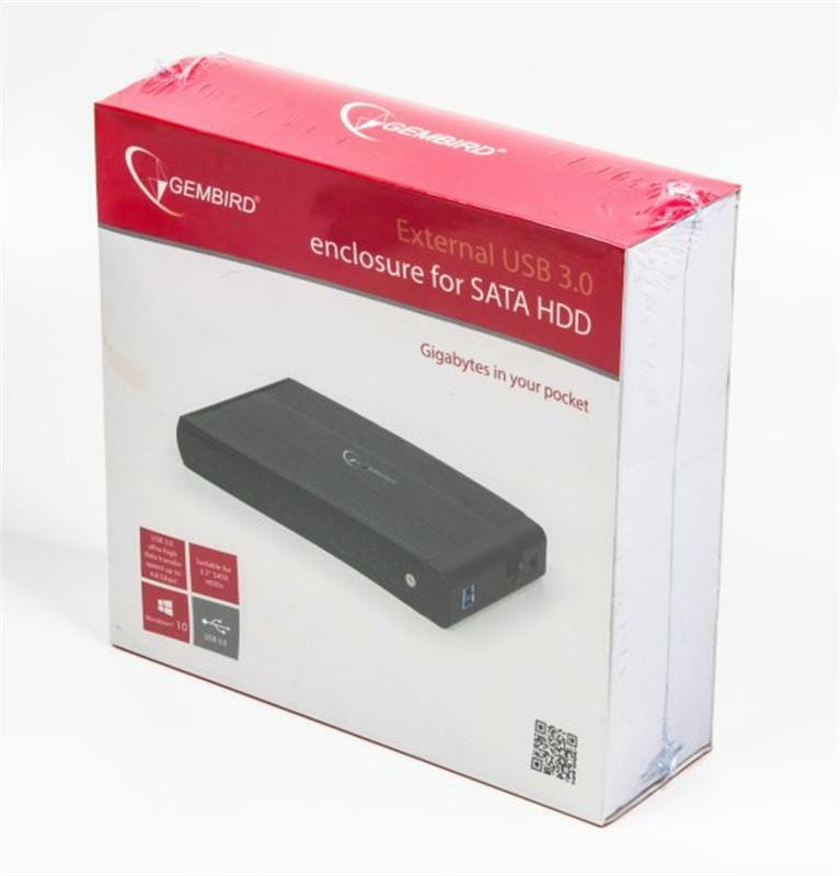 Внешний карман Gembird SATA HDD 3.5", USB 3.0, Black (EE3-U3S-3)