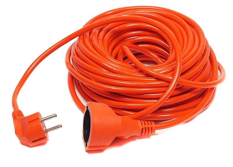 Удлинитель PowerPlant JY-3024/20 (PPCA10M200S1) 1 розетка, 20 м, оранжевый