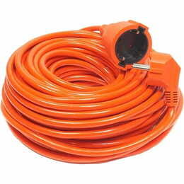 Подовжувач PowerPlant JY-3024/25 (PPCA10M250S1) 1 розетка, 25 м, помаранчевий