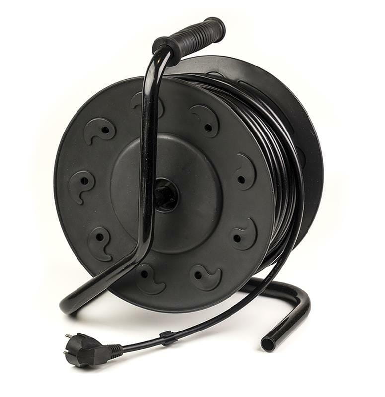 Фильтр питания PowerPlant (PPRA16M50S4L) 4 розетки, 50 м, морозостойкий, черный, на катушке