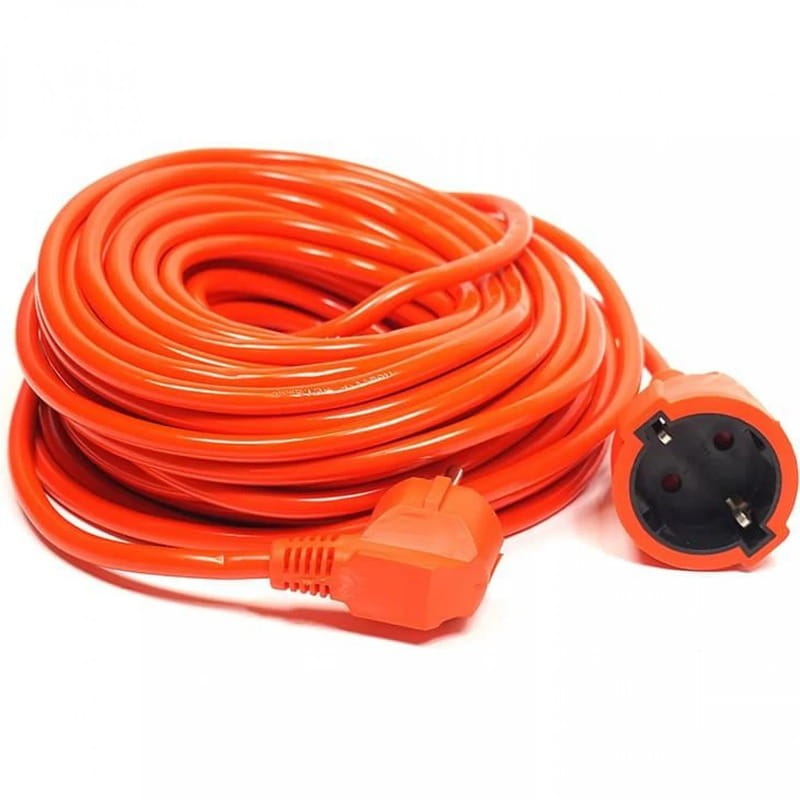 Подовжувач PowerPlant (PPCA16M20S1L) 1 розетка, 20 м, помаранчевий
