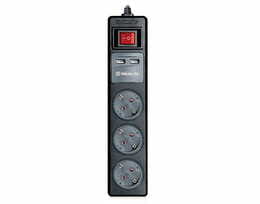 Фільтр живлення REAL-EL RS-3 USB Charge