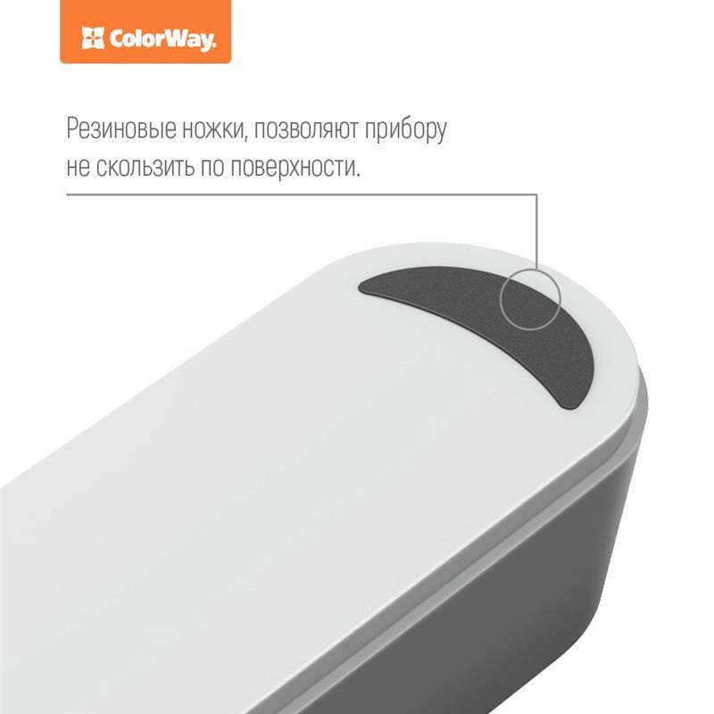 Фильтр питания ColorWay CW-CHE44W 4 розетки, 4 USB, 2 м, белый