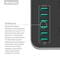 Фото - Фильтр питания ColorWay CW-CHE36B 3 розетки, 6 USB, 1.8 м, черный | click.ua