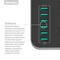Фото - Фільтр живлення ColorWay CW-CHE36B 3 розетки, 6 USB, 1.8 м, чорний | click.ua