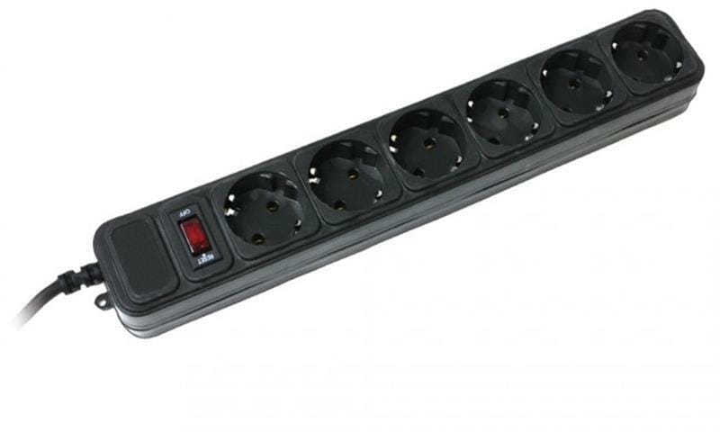 Фильтр питания Gembird Power Cube 6 розеток 1,8м (SPG6-G-6B) черный