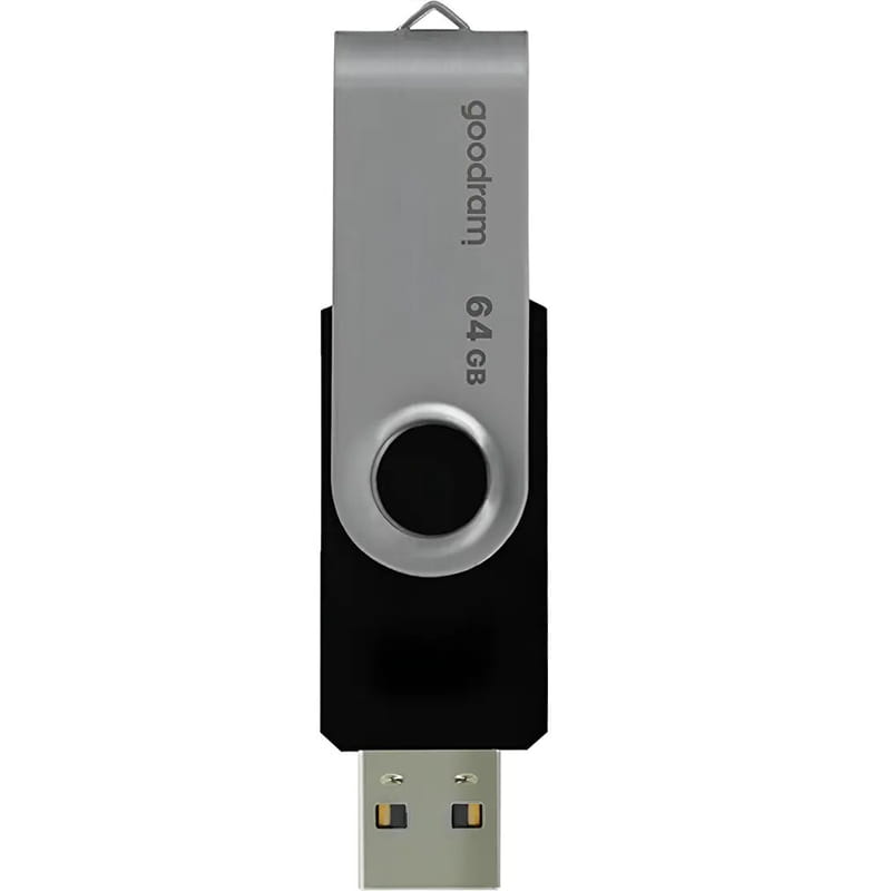 Флеш-накопичувач USB2.0 64GB Goodram UTS2 (Twister) Black (UTS2-0640K0R11)