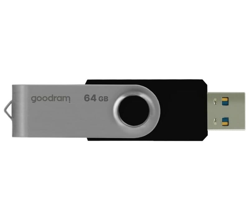 Флеш-накопичувач USB3.2 64GB GOODRAM UTS3 (Twister) Black (UTS3-0640K0R11)