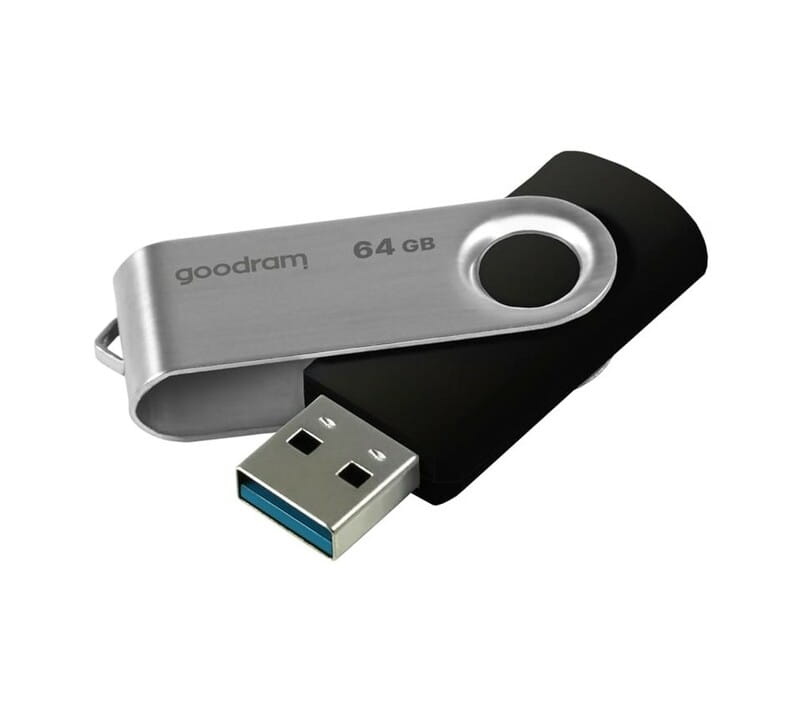 Флеш-накопичувач USB3.2 64GB Goodram UTS3 (Twister) Black (UTS3-0640K0R11)