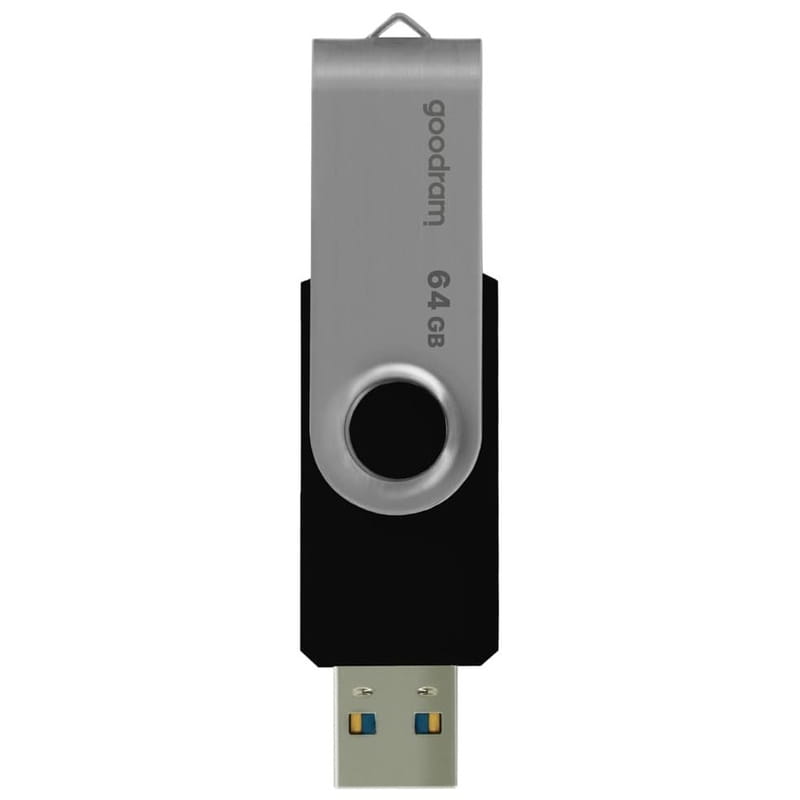 Флеш-накопичувач USB3.2 64GB Goodram UTS3 (Twister) Black (UTS3-0640K0R11)