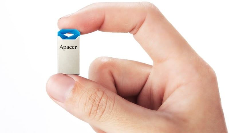 Флеш-накопитель USB 32GB Apacer AH111 Silver/Blue (AP32GAH111U-1)