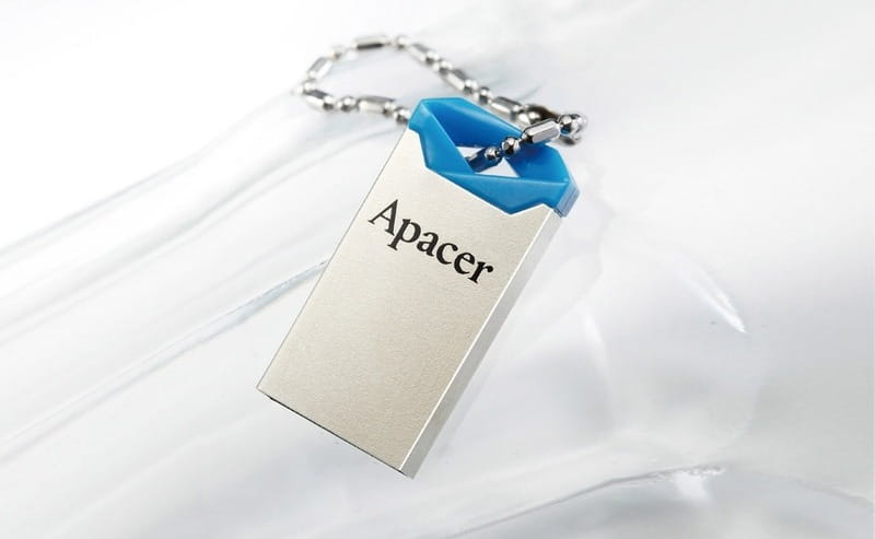 Флеш-накопичувач USB 32GB Apacer AH111 Silver/Blue (AP32GAH111U-1)