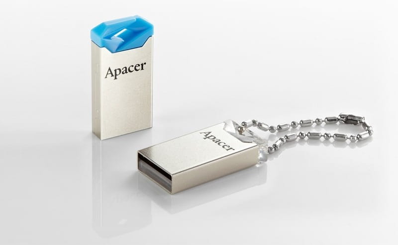 Флеш-накопичувач USB 32GB Apacer AH111 Silver/Blue (AP32GAH111U-1)