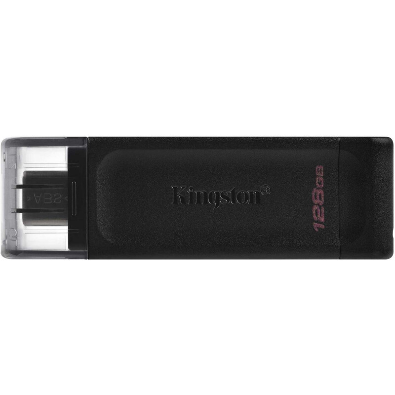 Флеш-накопичувач USB3.2 128GB Type-C Kingston DataTraveler 70 Black (DT70/128GB)