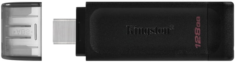 Флеш-накопитель USB3.2 128GB Type-C Kingston DataTraveler 70 Black (DT70/128GB)