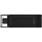 Фото - Флеш-накопичувач USB3.2 128GB Type-C Kingston DataTraveler 70 Black (DT70/128GB) | click.ua