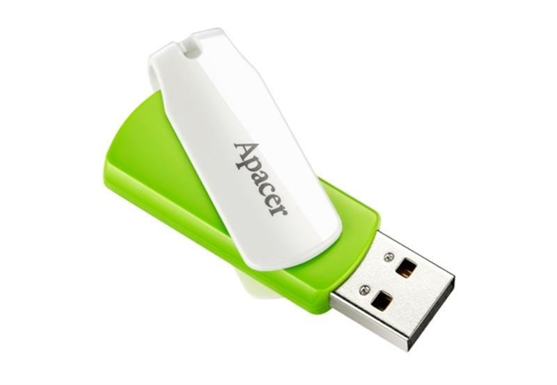 Флеш-накопитель USB 16GB Apacer AH335 White/Green (AP16GAH335G-1)