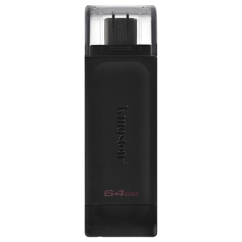 Флеш-накопичувач USB3.2 64GB Type-C Kingston DataTraveler 70 Black (DT70/64GB)