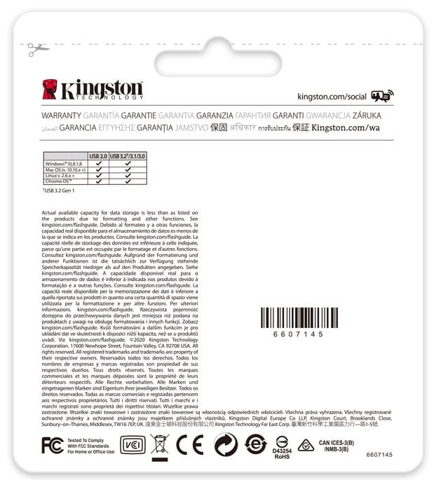 Флеш-накопичувач USB3.2 64GB Type-C Kingston DataTraveler 70 Black (DT70/64GB)