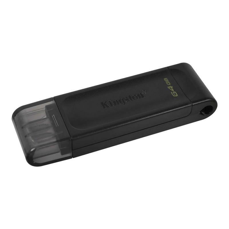 Флеш-накопичувач USB3.2 64GB Type-C Kingston DataTraveler 70 Black (DT70/64GB)