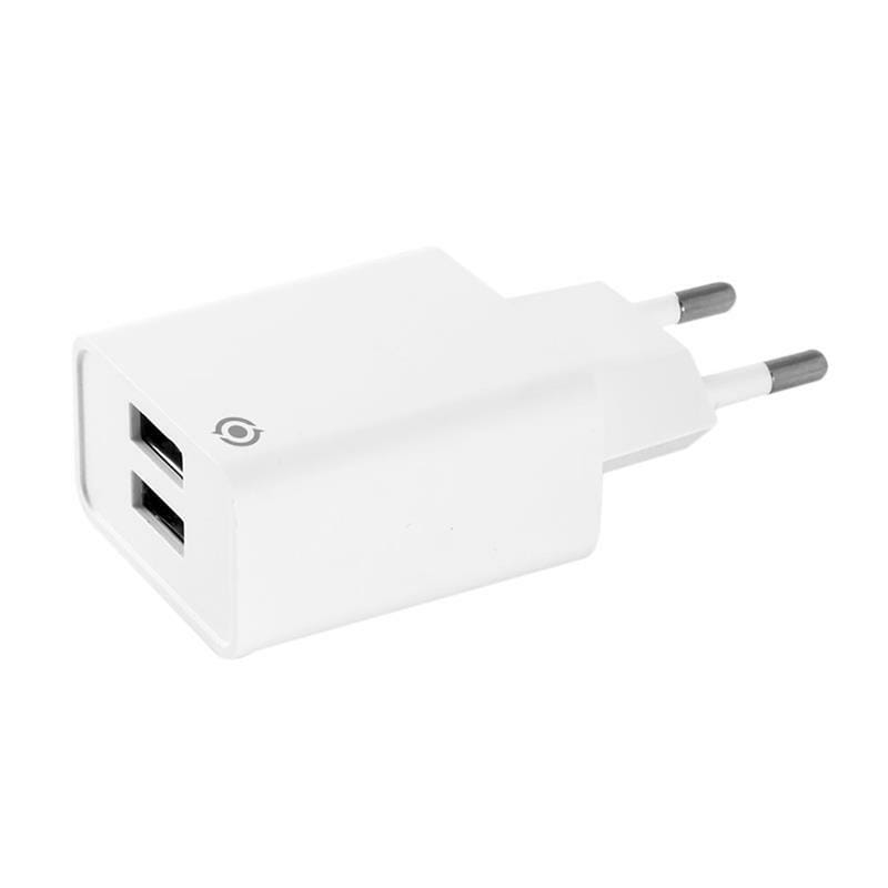 Сетевое зарядное устройство Piko TC-242 (2USB, 2.4A) White (1283126477560)