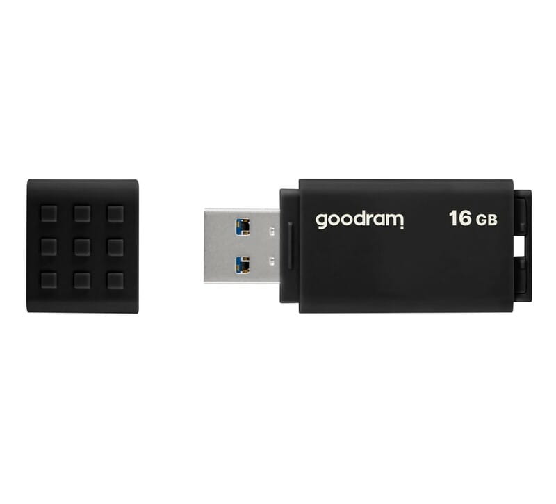 Флеш-накопитель USB3.2 16GB GOODRAM UME3 Black (UME3-0160K0R11)