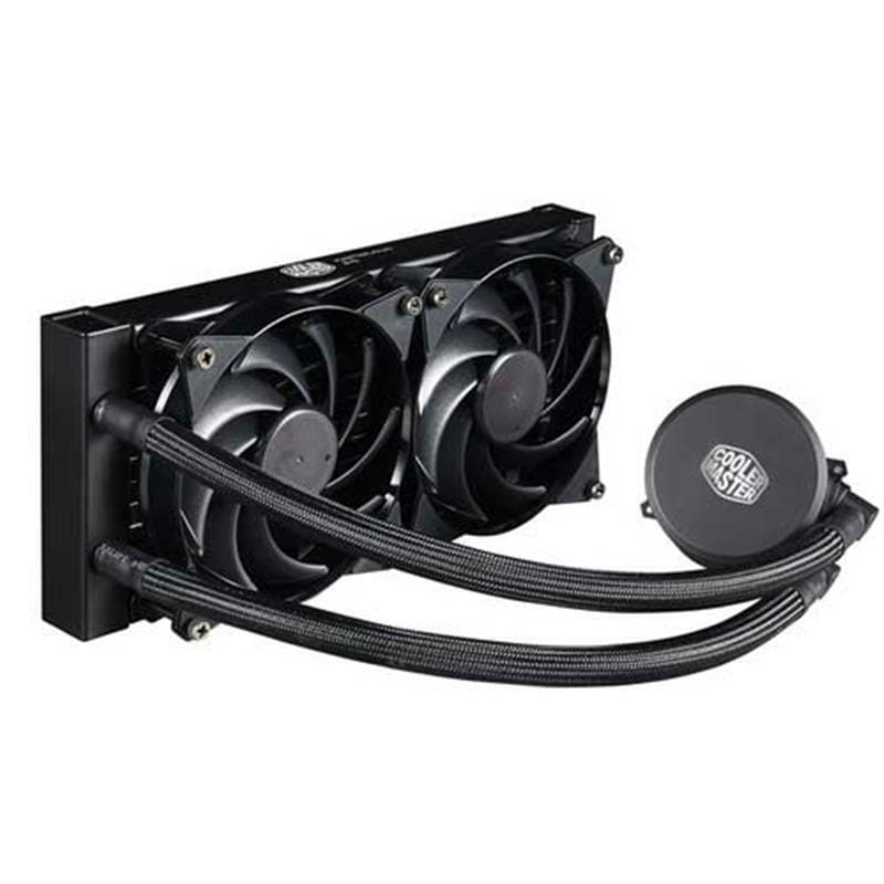 Система водяного охлаждения CoolerMaster MasterLiquid Lite 240 (MLW-D24M-A20PW-R1), Intel: 2066/2011-3/2011/1150/1151/1155/1156/1366/775, AMD: FM1/FM2/FM2+/AM2/AM2+/AM3/AM3+/AM4, 277х119.6х27 мм