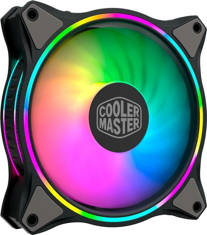 Набор вентиляторов CoolerMaster MasterFan MF120 Halo 3in1 ARGB Sync+Wired ARGB Controller (MFL-B2DN-183PA-R1), 120х120х25 мм, 4pin, черный
