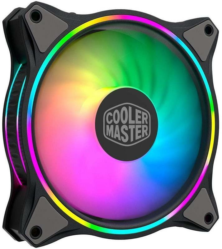 Набор вентиляторов CoolerMaster MasterFan MF120 Halo 3in1 ARGB Sync+Wired ARGB Controller (MFL-B2DN-183PA-R1), 120х120х25 мм, 4pin, черный
