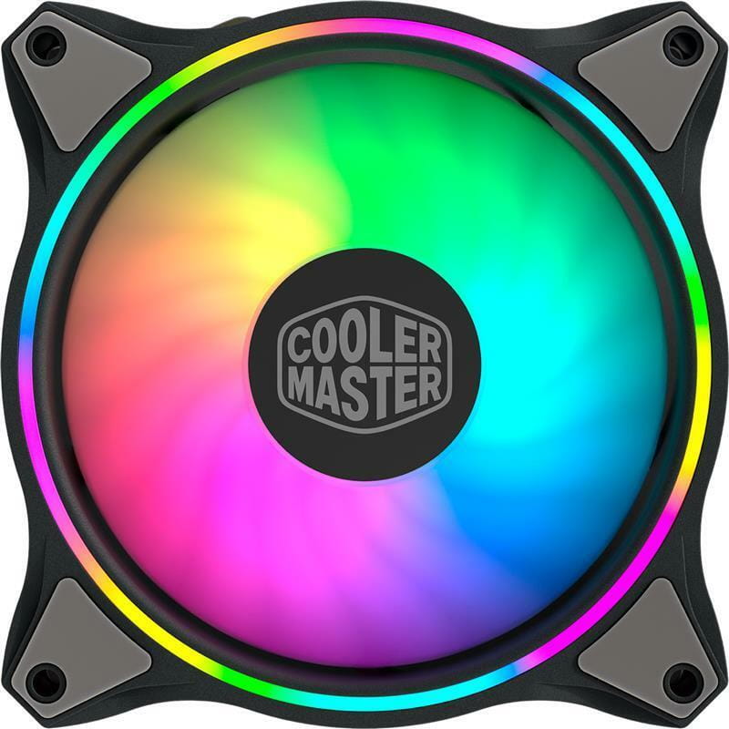 Набор вентиляторов CoolerMaster MasterFan MF120 Halo 3in1 ARGB Sync+Wired ARGB Controller (MFL-B2DN-183PA-R1), 120х120х25 мм, 4pin, черный