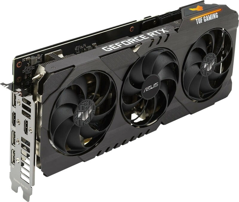 Видеокарта GF RTX 3070 8GB GDDR6 TUF Gaming V2 OC Asus (TUF-RTX3070-O8G-V2-GAMING) (LHR)