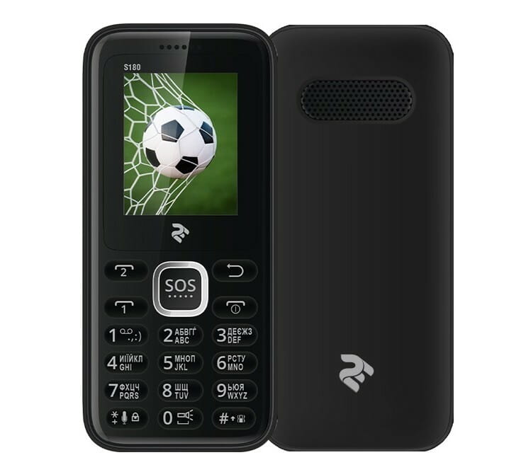 Мобiльний телефон 2E S180 Dual Sim Black (708744071118)