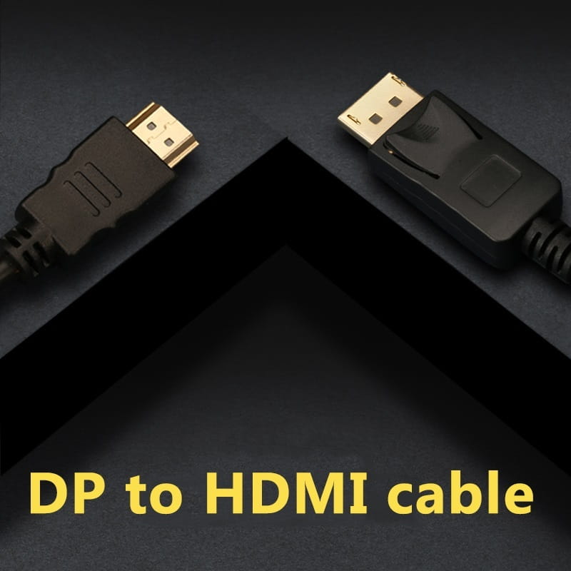 Кабель Prologix DisplayPort - HDMI V 1.2 (M/M), 1.8 м, Black (PR-DP-HDMI-P-02-30-18m)