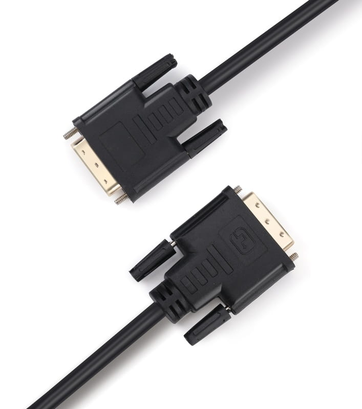 Кабель Prologix DVI - DVI (M/M), Single link,18+1, 1.8 м, Black (PR-DVI-DVI-P-05-28-18m)