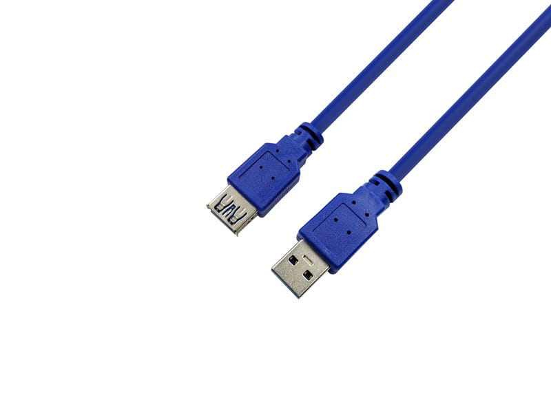 Кабель ProLogix USB - USB V 3.0 (M/F), 1.8 м, синій (PR-USB-P-11-30-18m)