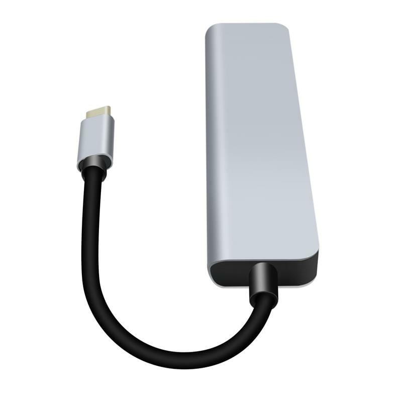 Док-станція ProLogix (PR-WUC-104B) 6 in 1 USB3.1 Type C to HDMI+1*USB3.0+2*USB2.0+TF+SD