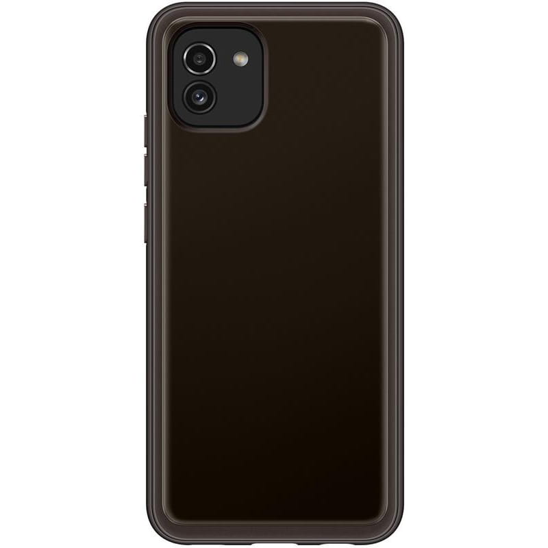 Чехол-накладка Samsung Soft Clear Cover для Samsung Galaxy A03 SM-A035 Black (EF-QA035TBEGRU)