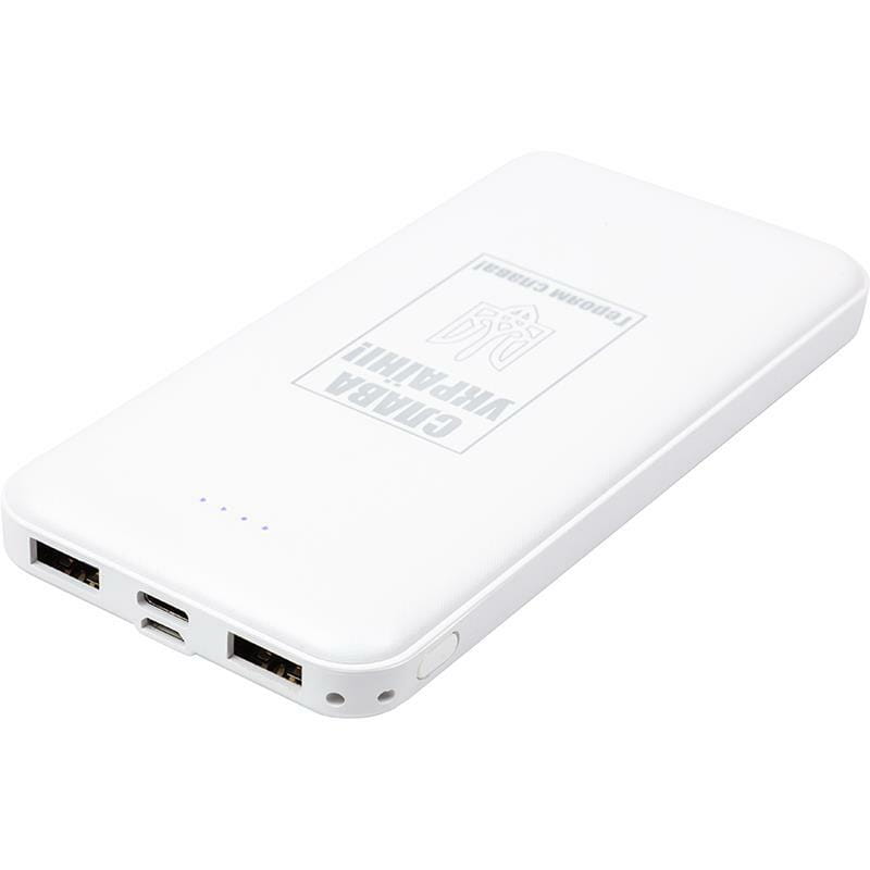 Универсальная мобильная батарея PowerPlant TPB21 10000mAh White (PB930296)