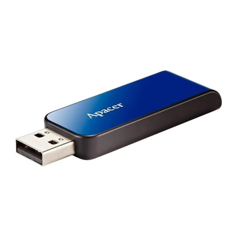 Флеш-накопитель USB  64GB Apacer AH334 Blue (AP64GAH334U-1)