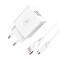 Фото - Зарядное устройство SkyDolphin SC30V (2USB, 2.1A) White (MZP-000114) + кабель microUSB | click.ua