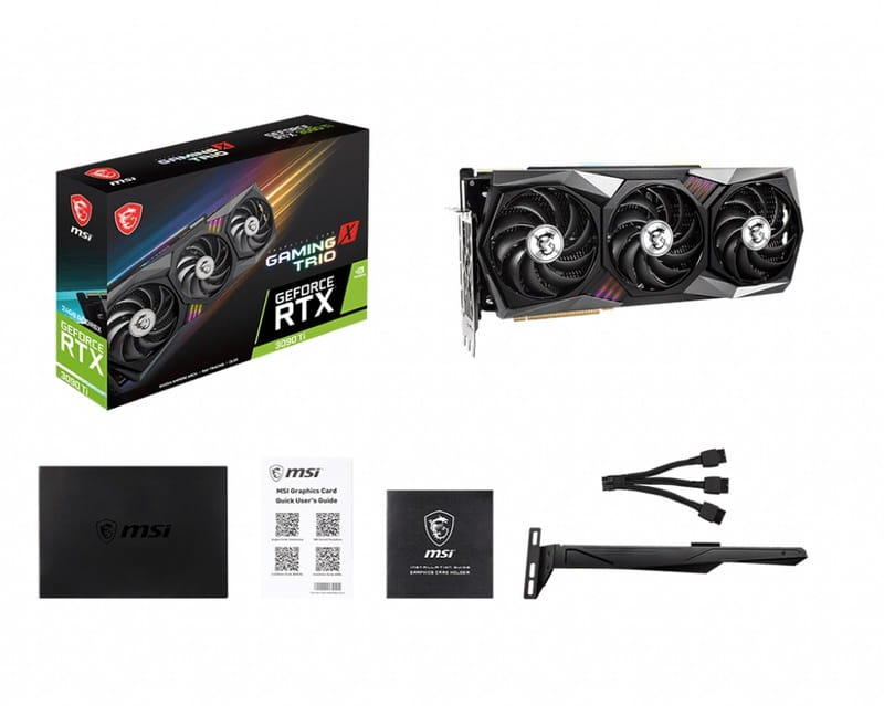 Видеокарта GF RTX 3090 Ti 24GB GDDR6X Gaming X Trio MSI (GeForce RTX 3090 Ti GAMING X TRIO 24G)