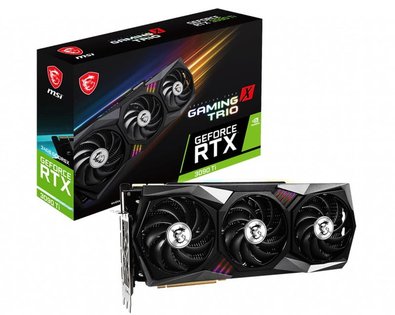 Видеокарта GF RTX 3090 Ti 24GB GDDR6X Gaming X Trio MSI (GeForce RTX 3090 Ti GAMING X TRIO 24G)