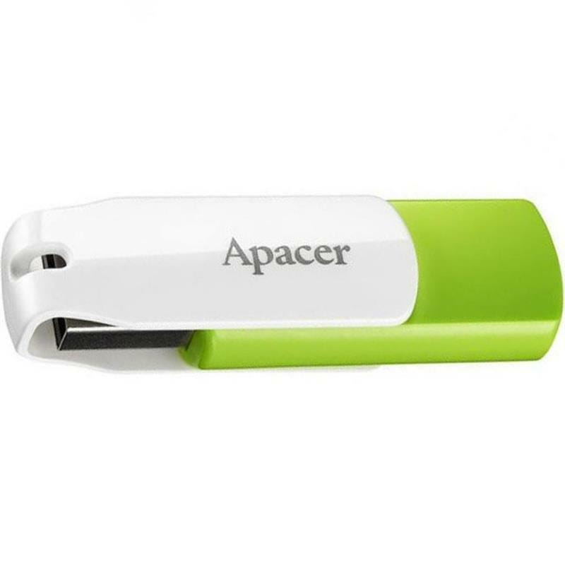 Флеш-накопичувач USB 32GB Apacer AH335 White/Green (AP32GAH335G-1)