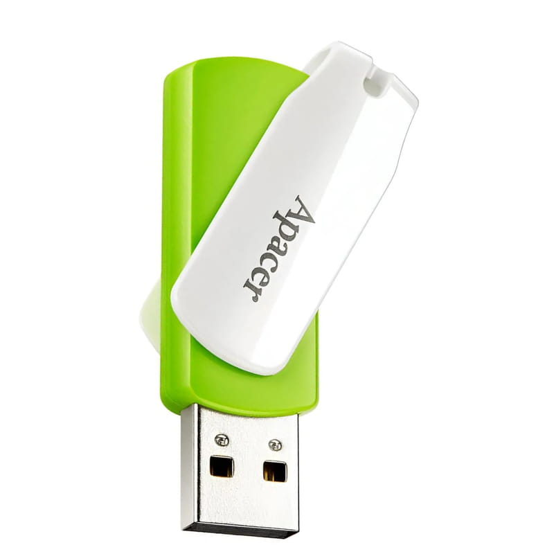 Флеш-накопитель USB 32GB Apacer AH335 White/Green (AP32GAH335G-1)